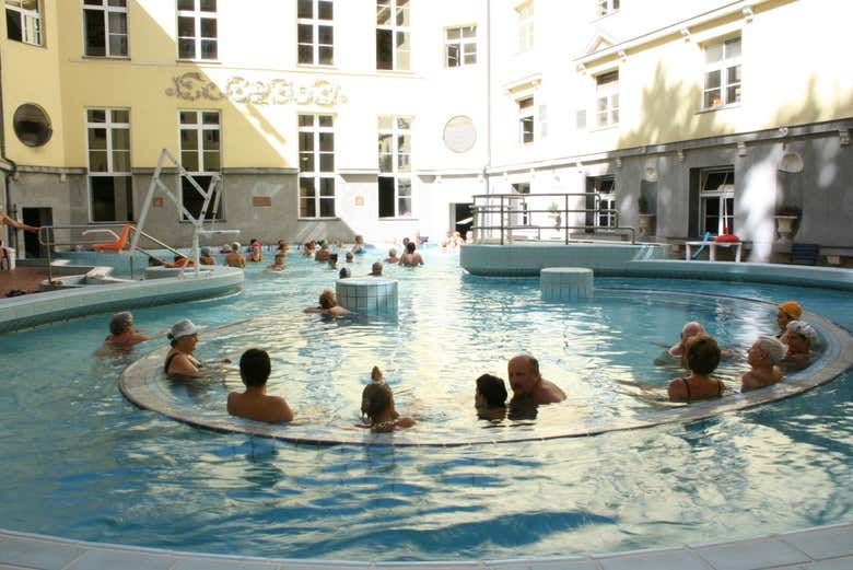 Disfrutando del balneario