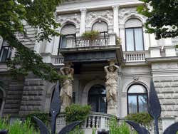 Avenida Andrassy, detalle edificio Budapest