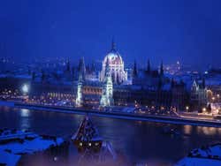 Budapest con nieve