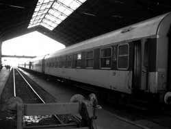 Llegando en tren a Budapest